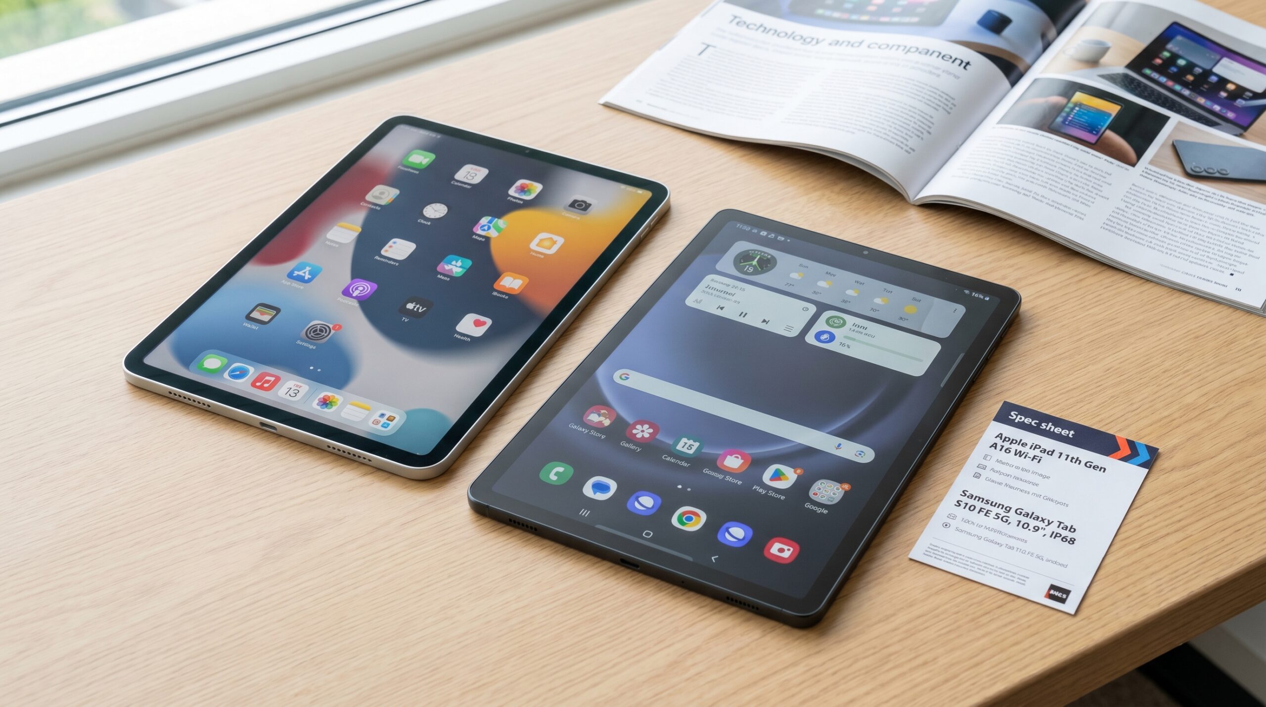 Apple iPad 11 A16 vs Samsung Galaxy Tab S10 FE